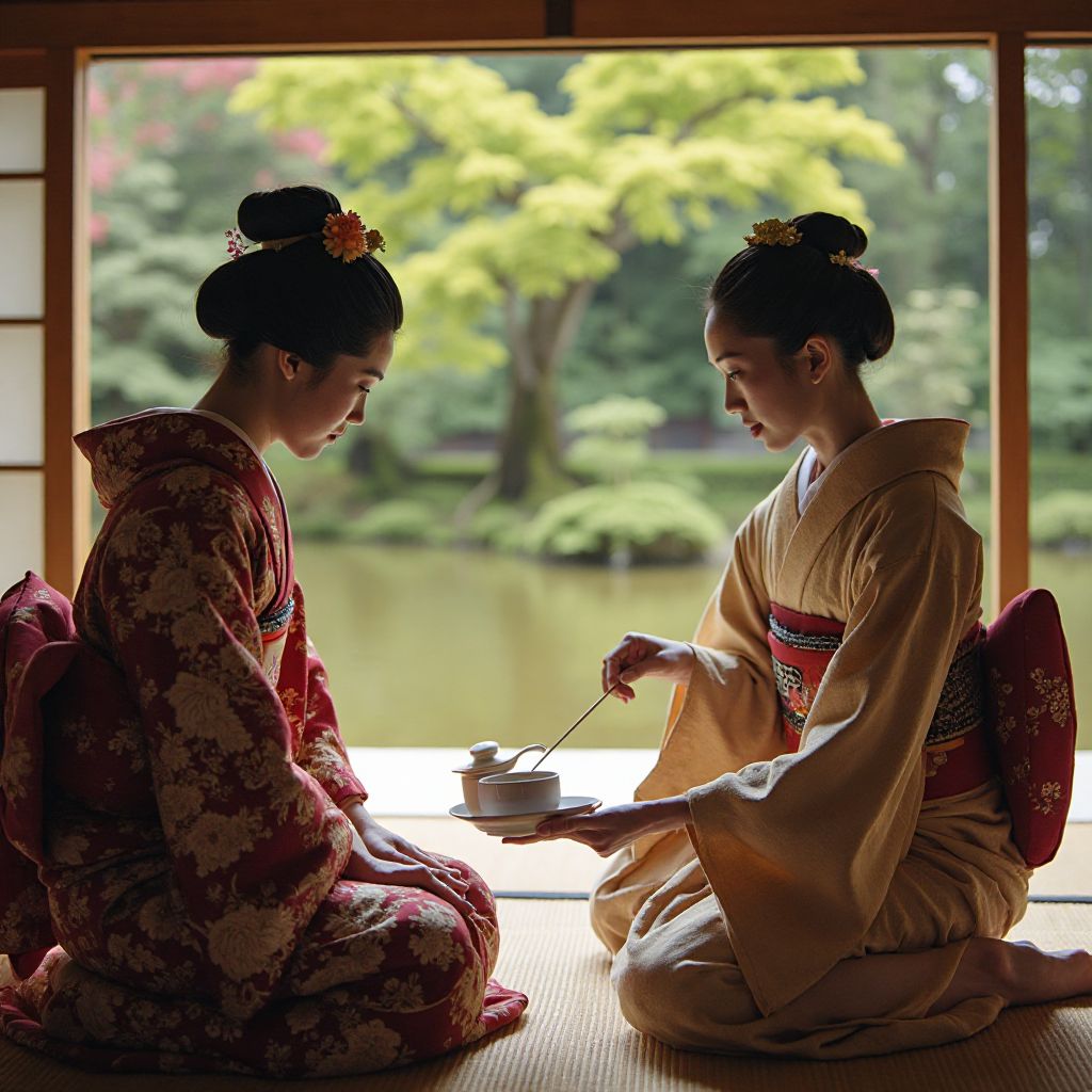 Traditional Japanese tea ceremony